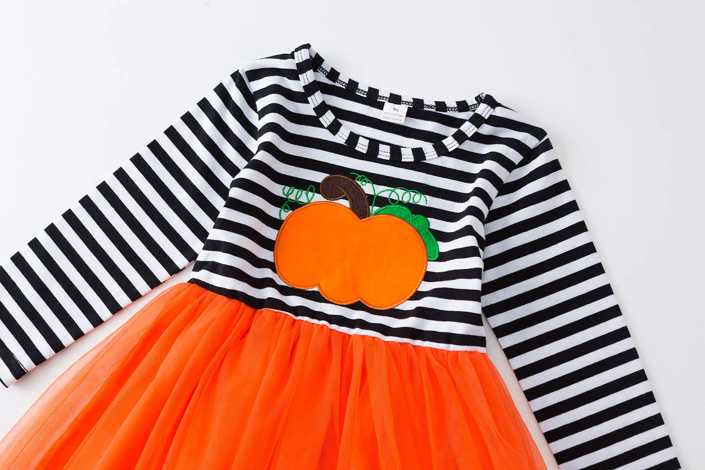 Jeinxcn Halloween Toddler Baby Girl Santa Printed Tutu Dress Long Sleeve Striped Skirt Outfits Clothes With Headband