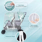 Double Stroller Rain Cover, Waterproof Weather Shield For Tandem Double Stroller, Twins Stroller Cover For Rain/Wind/Snow/Cold/D