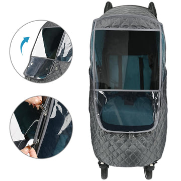 Bebamour Stroller Rain Cover,Universal Stroller Accessory,Waterproof,Windproof Protection,Protect From Dust Snow,Baby Travel Wea