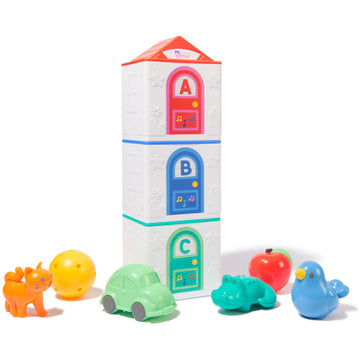 Ms. Rachel Official Learning Stacking House with 6 Surprises to Discover, Educational Toys & Toddler Toys for Girls & Boys Ages 