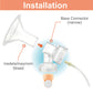 Maymom Myfit Narrow Neck Base Connectors; Compatible With Medela Personalfit Connector; Use W/Maymom Two-Piece Shield System, Co