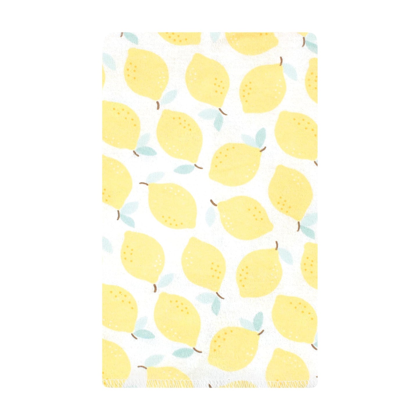 Hudson Baby Unisex Baby Cotton Flannel Burp Cloths, Lemon Daisy 10 Pack, One Size