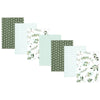 Hudson Baby Unisex Baby Cotton Flannel Burp Cloths, Eucalyptus 7-Pack, One Size