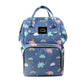 LittleTrove Baby Diaper Bag Kids Travelling Bag with Insulated Bottle Pockets for Toddlers & Infants (Elephant Blue)