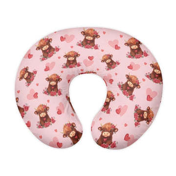 Tongluoye Highland Cow Nursing Pillow Cover For Baby Girls Boys Nursing Pillowcase Stretchy Breastfeeding Pillow Slipcovers For