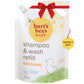 Burts Bees Baby Shampoo And Baby Wash Refill, Original, Plant-Based Formula, Tear-Free, Pediatrician-Tested, Natural Origin, Gen