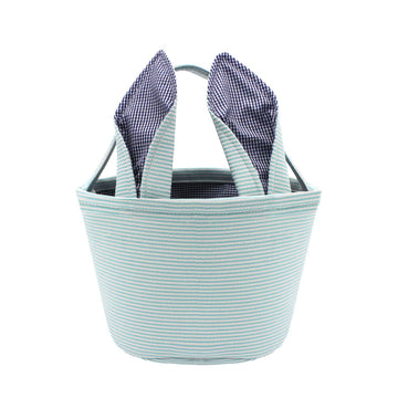 Lxitol Easter Baskets Easter Bunny Ears Bags - Easter Egg Bunny Bucket For Kids (Blue)
