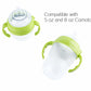 Compatible Bottle Handle For Comotomo, (Pack Of 3, Green)