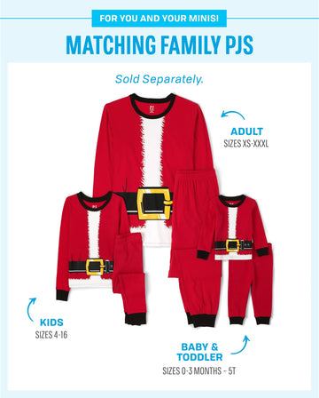 The Children'S Place Baby Girls Family Matching Christmas Holiday Sets, Snug Fit 100% Cotton, Pajama Set, Santa Suit, 2T Us