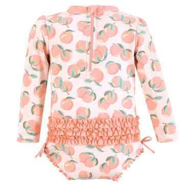 Hudson Baby Baby Girl'S Toddler Swimsuit, Pink Peach