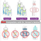 Sippy Straw Nipple For Dr. Brown'S Narrow Baby Bottle & Glass Bottles And Narrow Sippy Spout Bottles,Soft Silicone Transitional