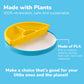 Omie? Easy Scoop Plates For Kids | Unique Design Helps Food Fall Into The Spoon, Not On The Table | Made From Plants | 3 Plates
