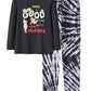 UNICABBIT21 Tie Dye Pajamas for Girls Soft Butterfly Sloth Fall Clothes Big Kids Sleepwear 2Piece Long Sleeve Set Size 616, Bl