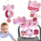 chochumy Infant Toys 0-6-12 Months Spiral Car Seat Toy, Baby Stroller Hanging Rattle Stuffed Animal for Babies 0-3-4-5-7 Christm