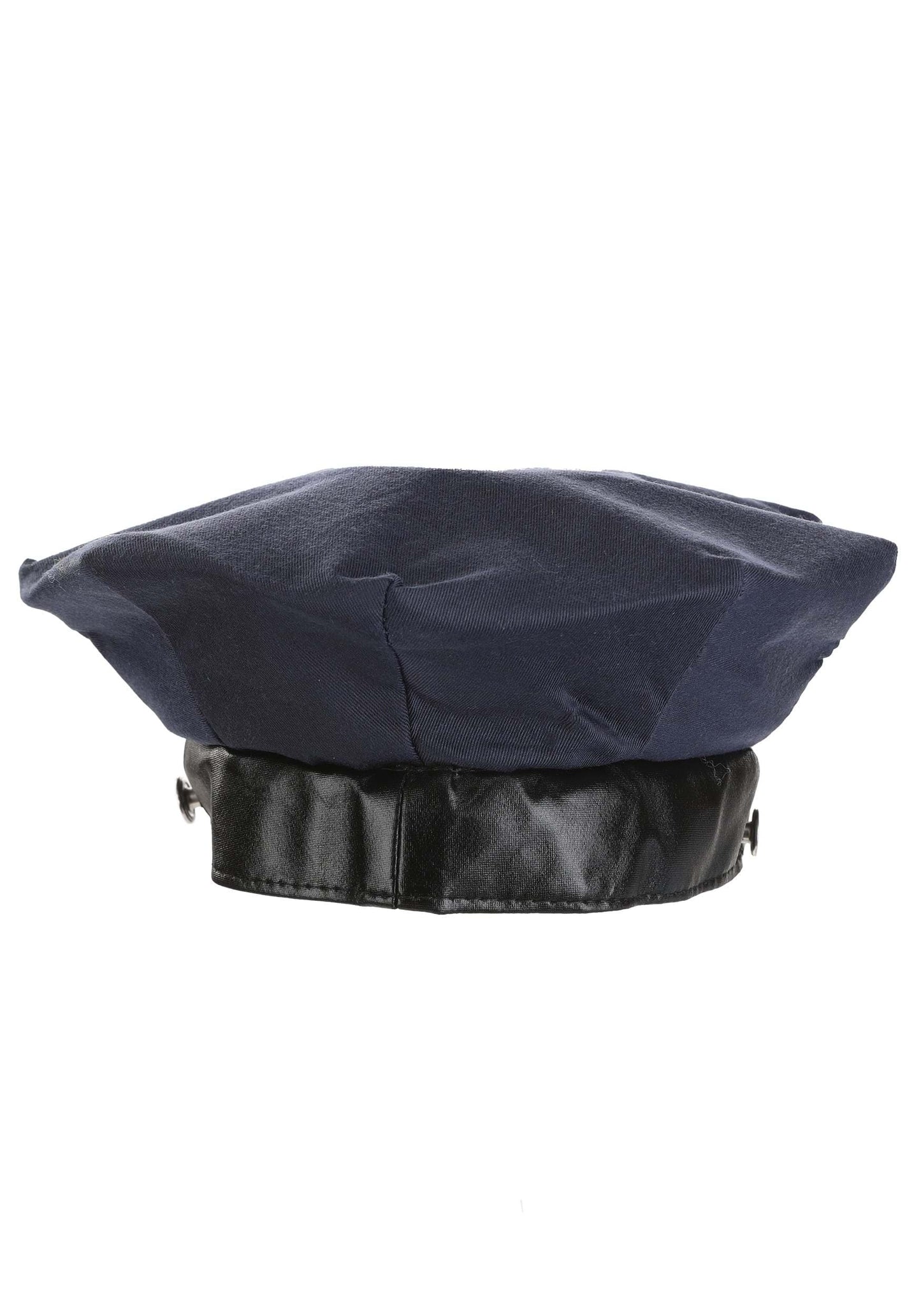 Elope Kid'S Police Hat With Silver Badge - Navy Blue Polyester Dress Up Cop, Adjustable Vinyl Brim, Costume Accessory Standard