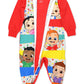Cocomelon Toddler Infant Footed Blanket Sleeper Pajamas (2T, Red)