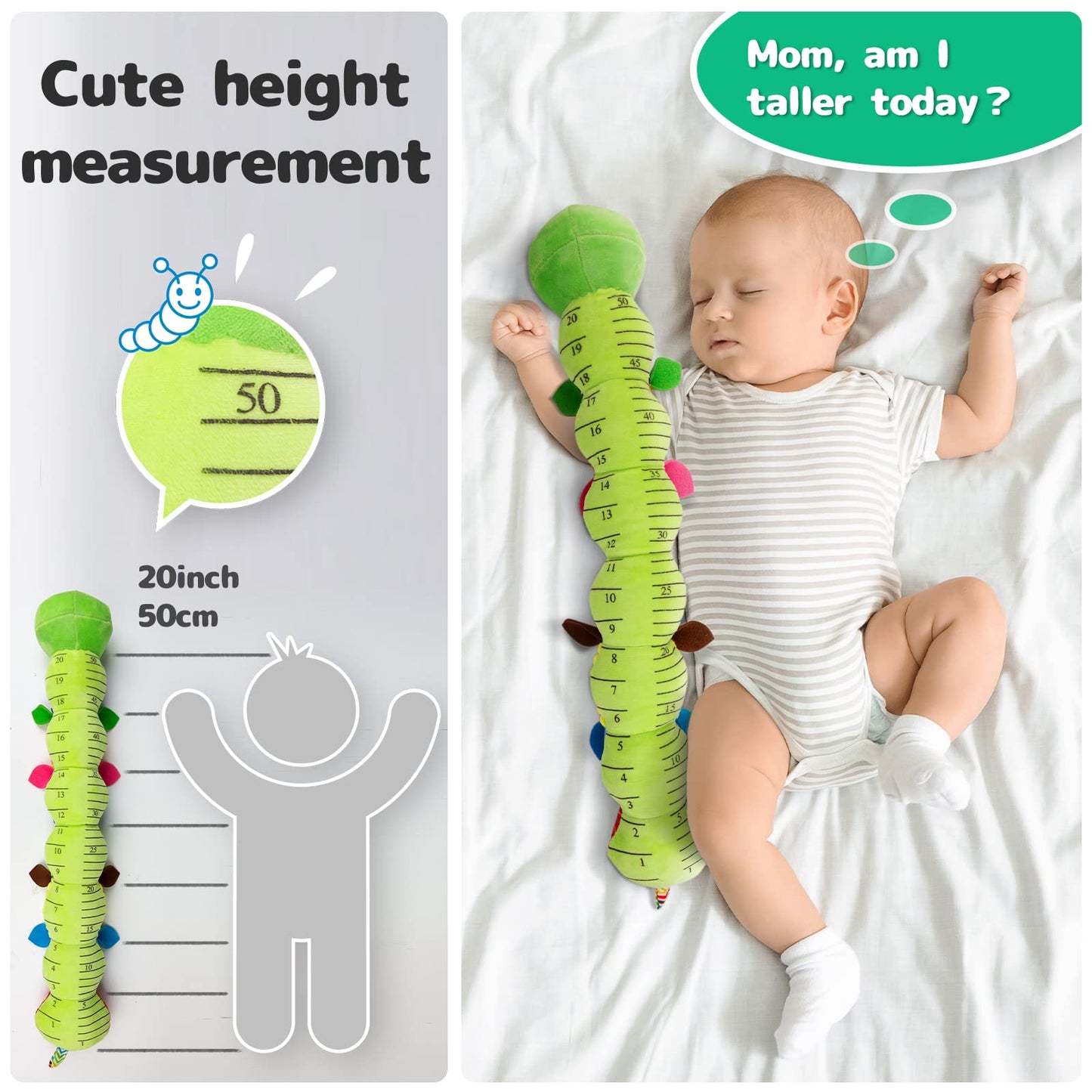 Sumobaby Infant Baby Musical Stuffed Animal Activity Soft Toys with Multi-Sensory Crinkle, Rattle and Textures, for Tummy Time N