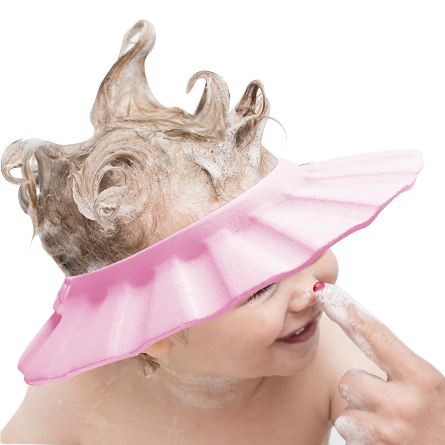Baby Shower Cap Soft Adjustable Baby Bath Head Cap Visor For Washing Hair Shower Bathing Protection Bath Cap For Toddler, Baby,