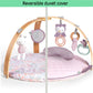 Ingenuity Cozy Spot Reversible Duvet Activity Gym & Play Mat With Wooden Bar - Calla, Ages Newborn + , 33X33X19 Inch (Pack Of 1)
