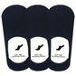 Pinkit AntiSlip Unisex Cotton Invisible No Show Loafer Socks With Silicon Grip (Pack Of 3 Pairs) (ColourBlack)