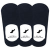 Pinkit AntiSlip Unisex Cotton Invisible No Show Loafer Socks With Silicon Grip (Pack Of 3 Pairs) (ColourBlack)