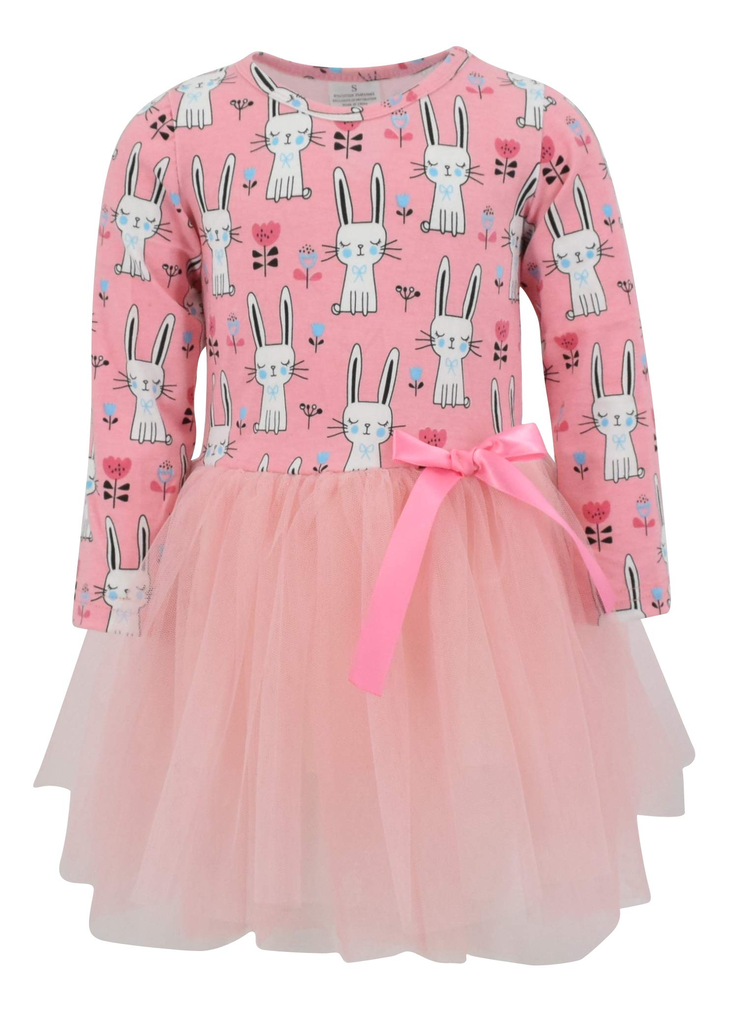 Girls Long Sleeve Tulle Tutu Dresses For Kid And Toddler Pink 8 Years – Cutebaby WBBAPB07MZP4QMJ
