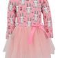 Girls Long Sleeve Tulle Tutu Dresses For Kid And Toddler Pink 8 Years