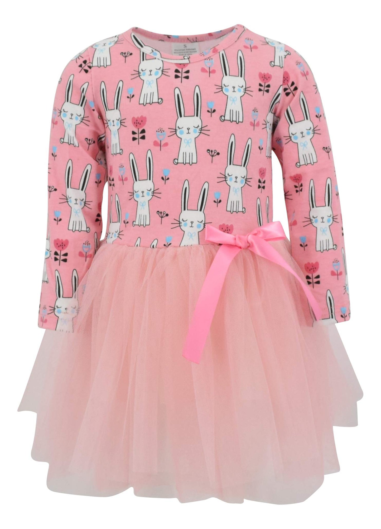 Girls Long Sleeve Tulle Tutu Dresses For Kid And Toddler Pink 8 Years