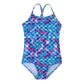 Honisen Big Girls One Pieces Swimsuit Cute Swimwear Bathing Suits Color Scale 12T