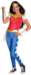Rubie'S Costume Kids Dc Superhero Girls Deluxe Wonder Woman Costume Red, Large