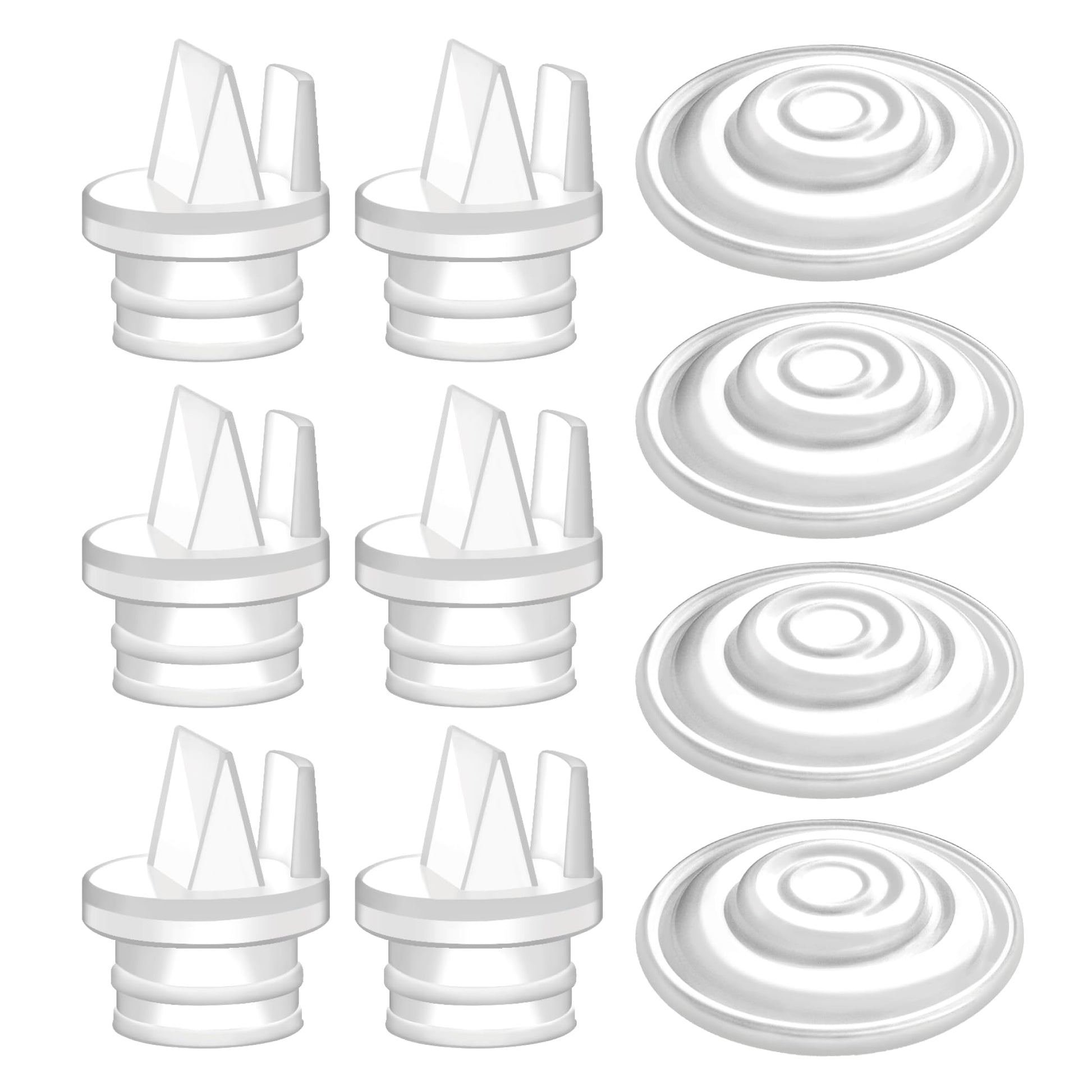Maymom Pump Parts Incl Duckbill Valve with Pull Tab Silicone Diaphragm Compatible with Spectra S1, S2, Synergy Gold; Not Origina