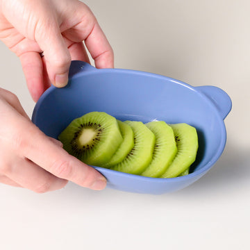Blue Ginkgo Silicone Kids Bowls - Cute Silicone Bowls For Baby/Silicone Plates For Toddlers And Kids - Dishwasher Safe And Made