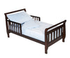 TL Care Minky Dot Chenille 4 Piece Toddler Bedding Set, Blue, for Boys and Girls