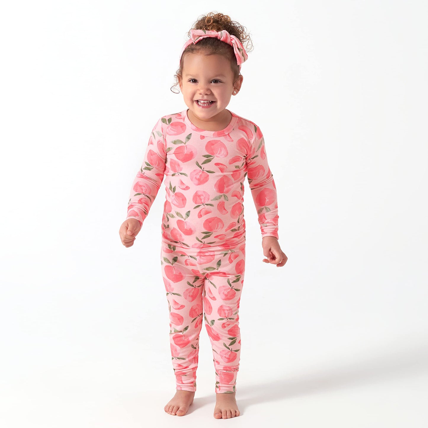 Gerber Unisex Baby Toddler Buttery Soft 2-Piece Snug Fit Pajamas With Viscose Made From Eucalyptus, Just Peachy, 4T