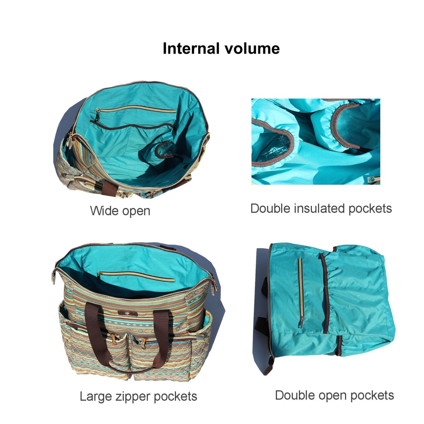 Esvan Diaper Tote Bag Backpack 2 In 1 For Women Multifunctional Large Capacity With Insulated Pockets Travel