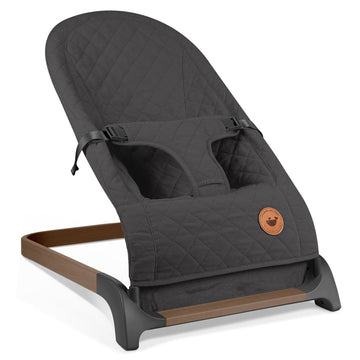 ANGELBLISS Baby Bouncer, Portable Bouncer Seat for Babies, Infants Bouncy Seat with Cotton Fabric, Natural Vibrations (Anthracit