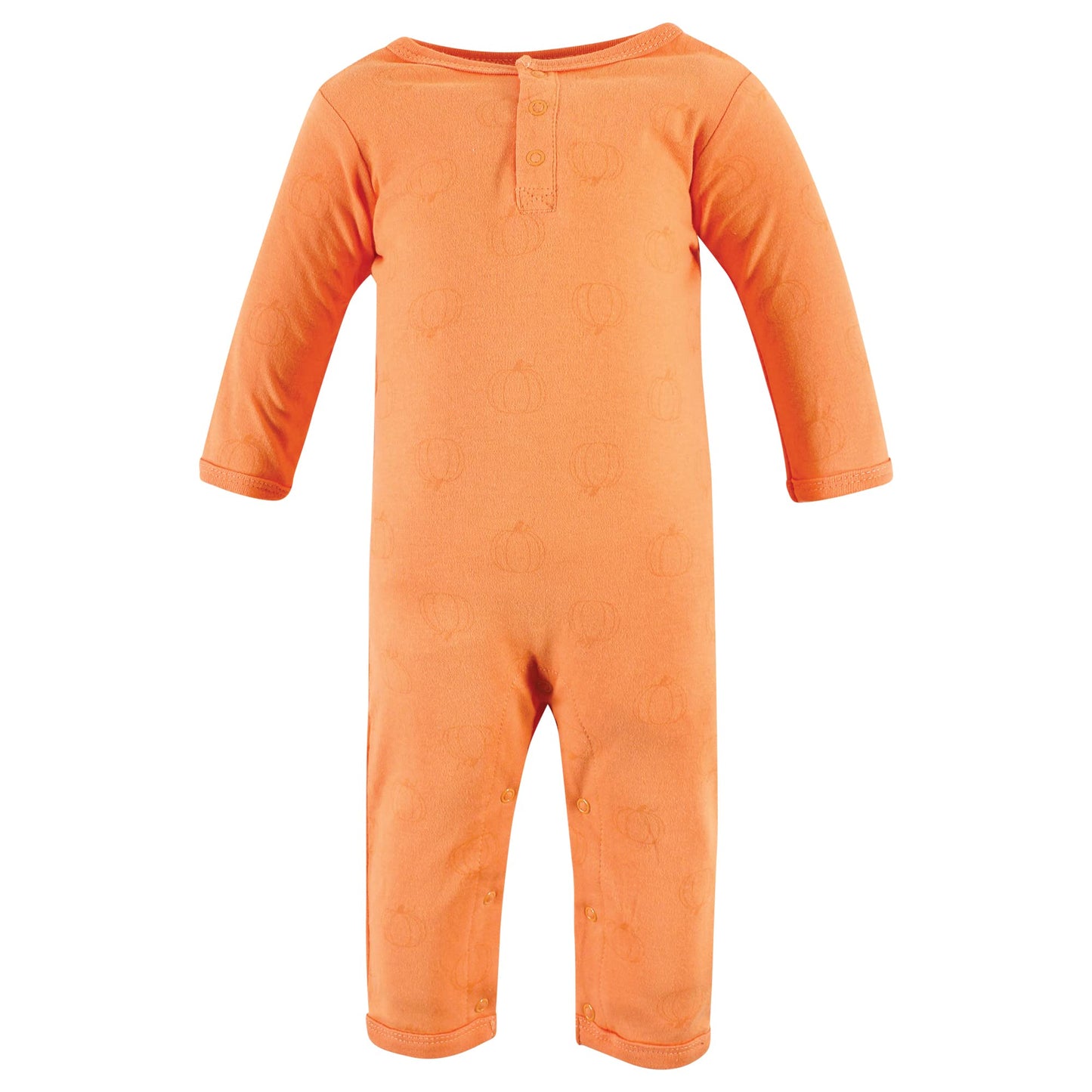 Hudson Baby Unisex Baby Cotton Coveralls, Pumpkin Truck, 6-9 Months