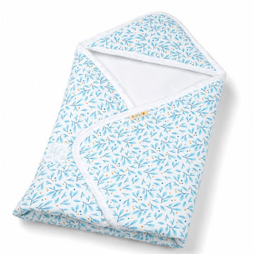 TIDY SLEEP 3 Layer Wearable Blanket for Newborn Baby, Soft Cotton Hooded Receiving Swaddle Blanket for Boys & Girls, Hospital Ba