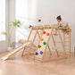 OLLIKIVI Indoor Playground Jungle Gym, Toddler Climbing Toys for Kids 1-6 Years, Indoor Toddler Gym Play Set with Slid, Climbing