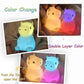 SMOORITA Night Light for Kids, Cute Night Lamp Bedroom Cow Nightlight for Baby Girl Boy Teem, Battery Powered Silicone Animal Ni