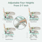 Yoleo Baby High Chair Booster Seat For Dining Table Height Adjustable Toddlers Chair Portable Foldable Highchair With Cushion &