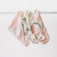 Crane Baby Soft Muslin Baby Bib Set, Adjustable And Absorbent Bandana Style Bibs For Boys And Girls, Floral, 3 Piece, 18.5    X