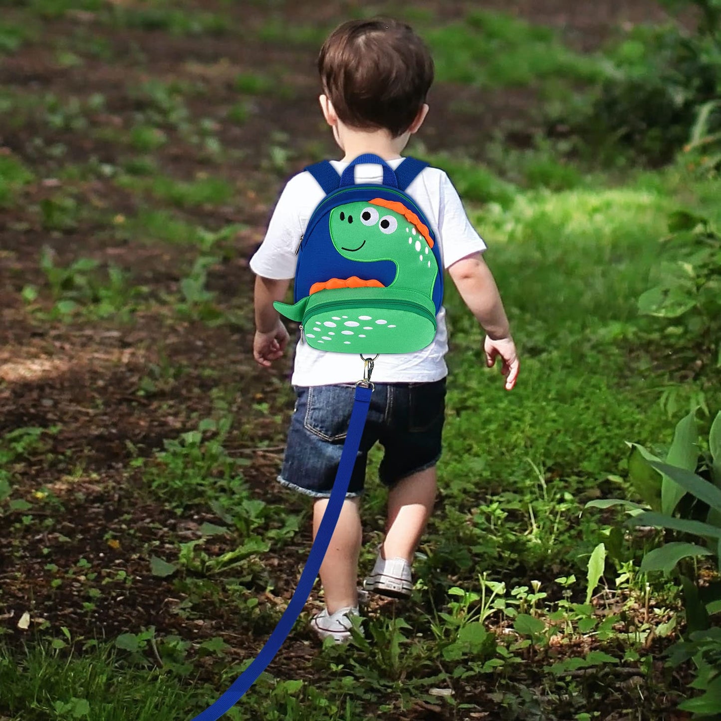 Accmor Toddler Harness Backpack Leash, Cute Dinosaur Backpacks With Anti Lost Wrist Link, Mini Child Leash Wristband Baby Protec