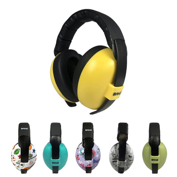 Banz Bubzee Baby Ear Defenders 0-2 Years - Loud Noise Canceling Baby Headphones & Toddler Ear Muffs, Size Adjustable