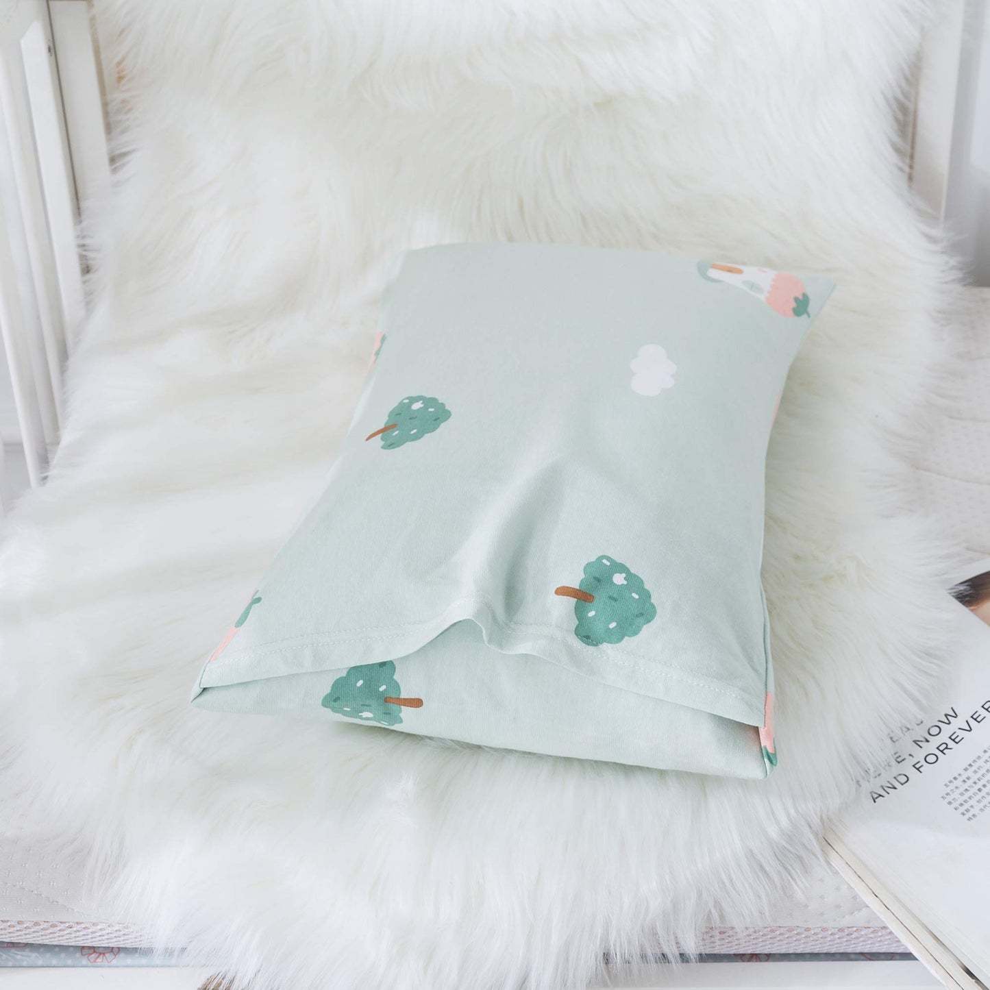 Household Cotton Jersey Knit Toddler Pillowcases, Soft And Breathable Travel Pillow Cases With Envelope Closure, For Boys And Gi