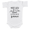 Made With Lots Of Love And A Little Science Bodysuit Ivf Baby Pregnancy Announcement Worth Every Shot Reveal Gift (0-6 Months, H
