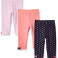 Hudson Baby Unisex Baby Cotton Pants and Leggings Hearts, 3 Toddler