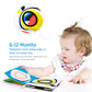 beiens Baby Books Toys, High Contrast Black and White, Non Toxic Fabric Touch and Feel Crinkle Cloth ,Early Educational Stimulat
