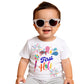 Desi Andaaz My First Holi TShirt For Baby Girl And Boy Kids Infant Unisex Regular Printed For Kid Half Sleeves Round Neck White