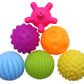FIVOENDAR 6 Pack Sensory Balls for Kids, Massage Soft & Textured Balls Baby Hands Squeeze Balls Set Develop Kids Tactile Senses